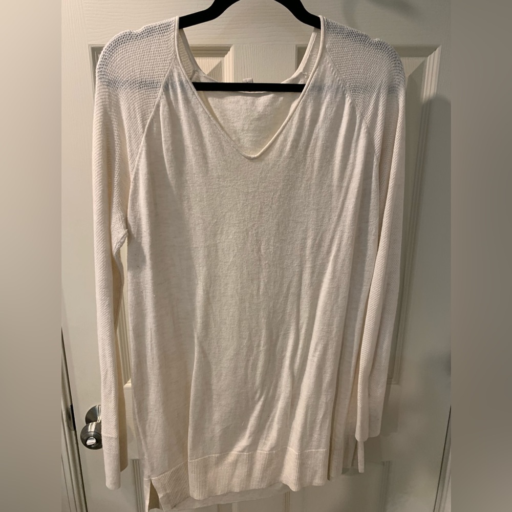 Loft tunic sweater in white (size L)